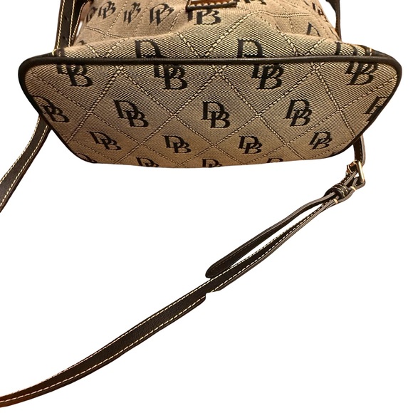 Dooney & Bourke Gray and Black Messenger Bag - Picture 12 of 15